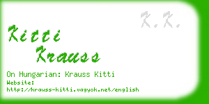 kitti krauss business card